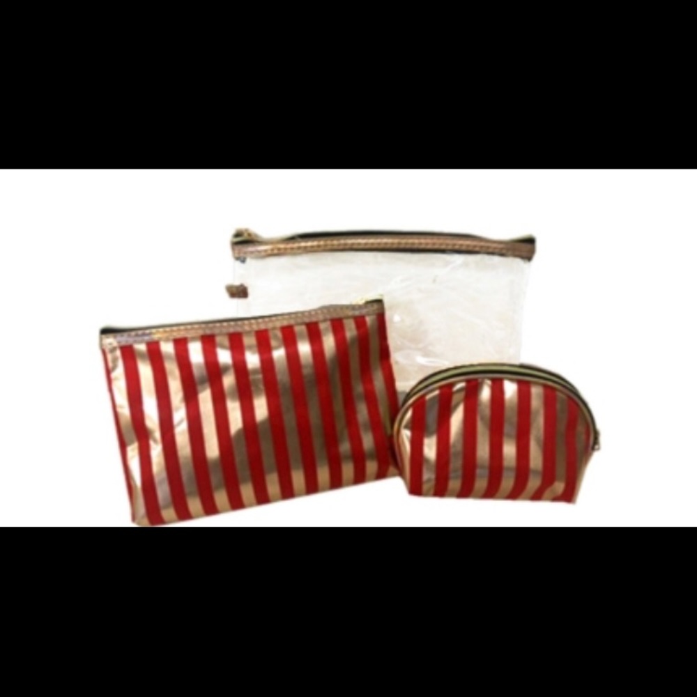 🔥Transparent Makeup Pouch Organizer SET OF 3 NWT